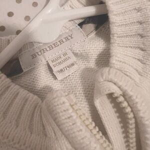 Baby Burberry Zipper Sweater 9M